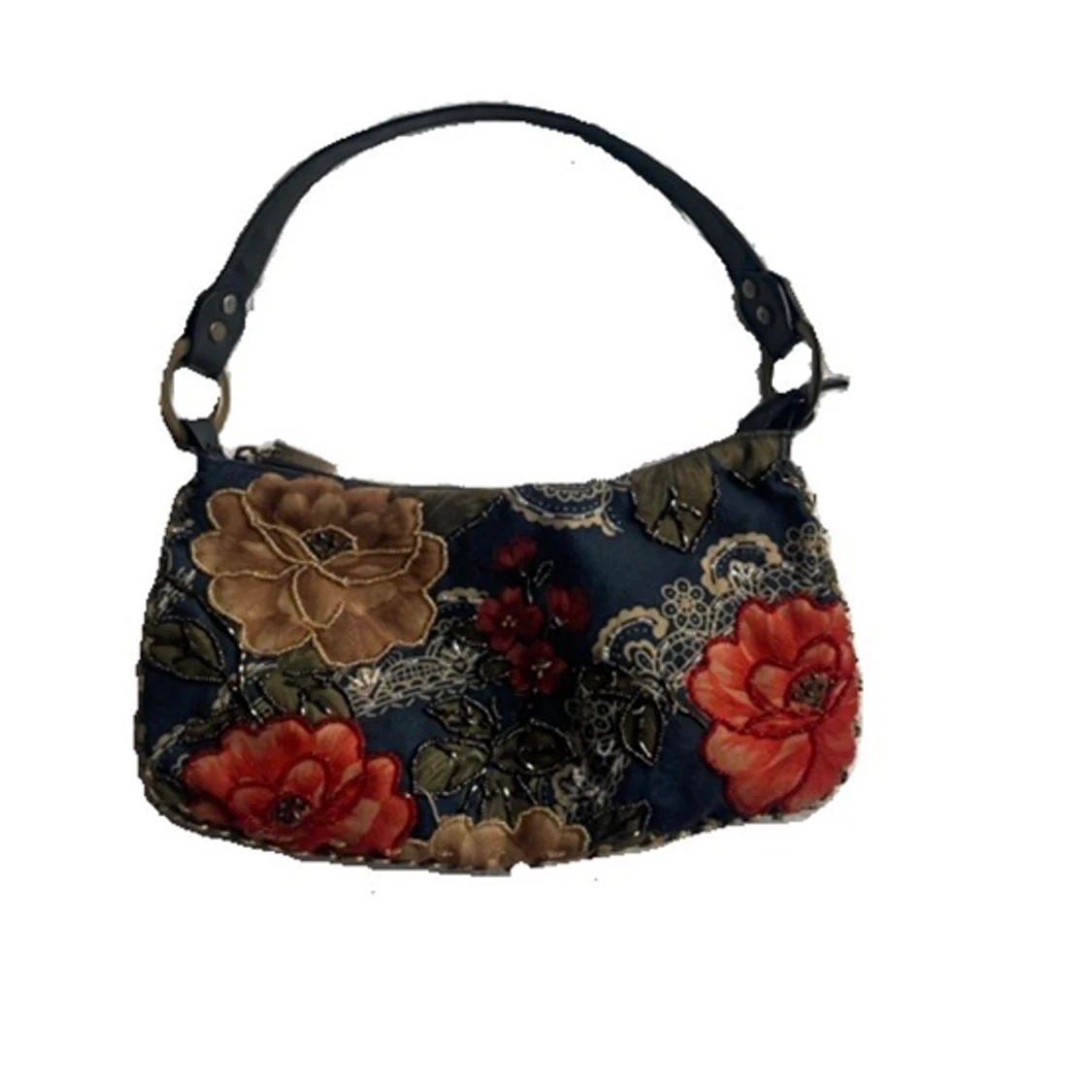 Blommig vacker väska