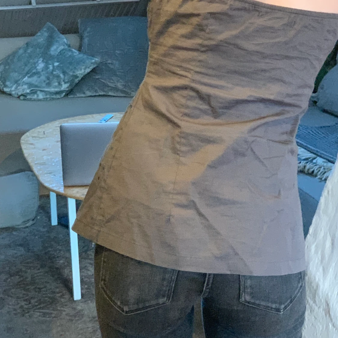 Offshoulder topp, runt strl S-M - 91