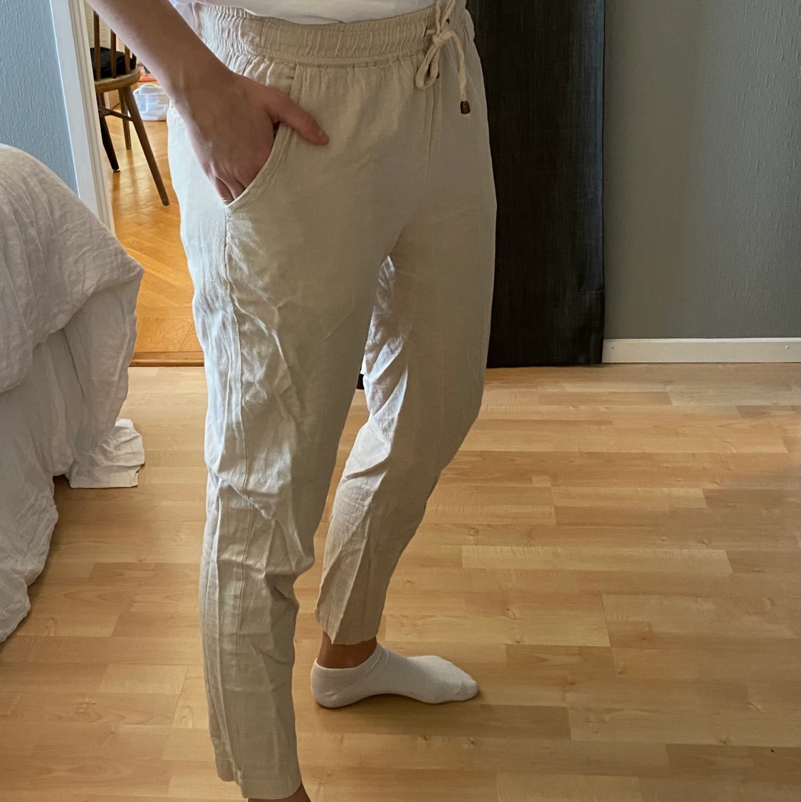 Beiga linnebyxor  - 90