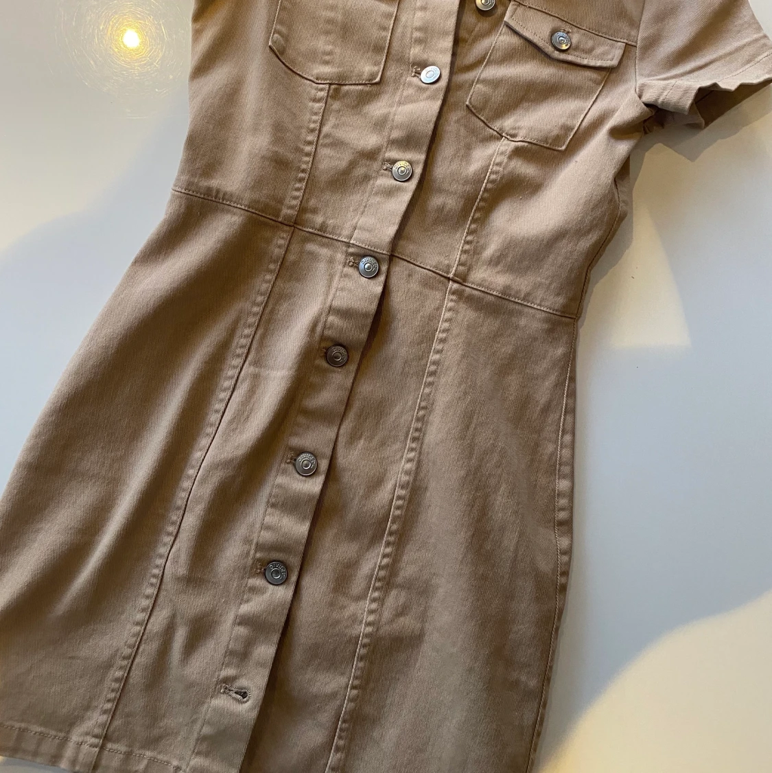 Beige jeansklänning - 90