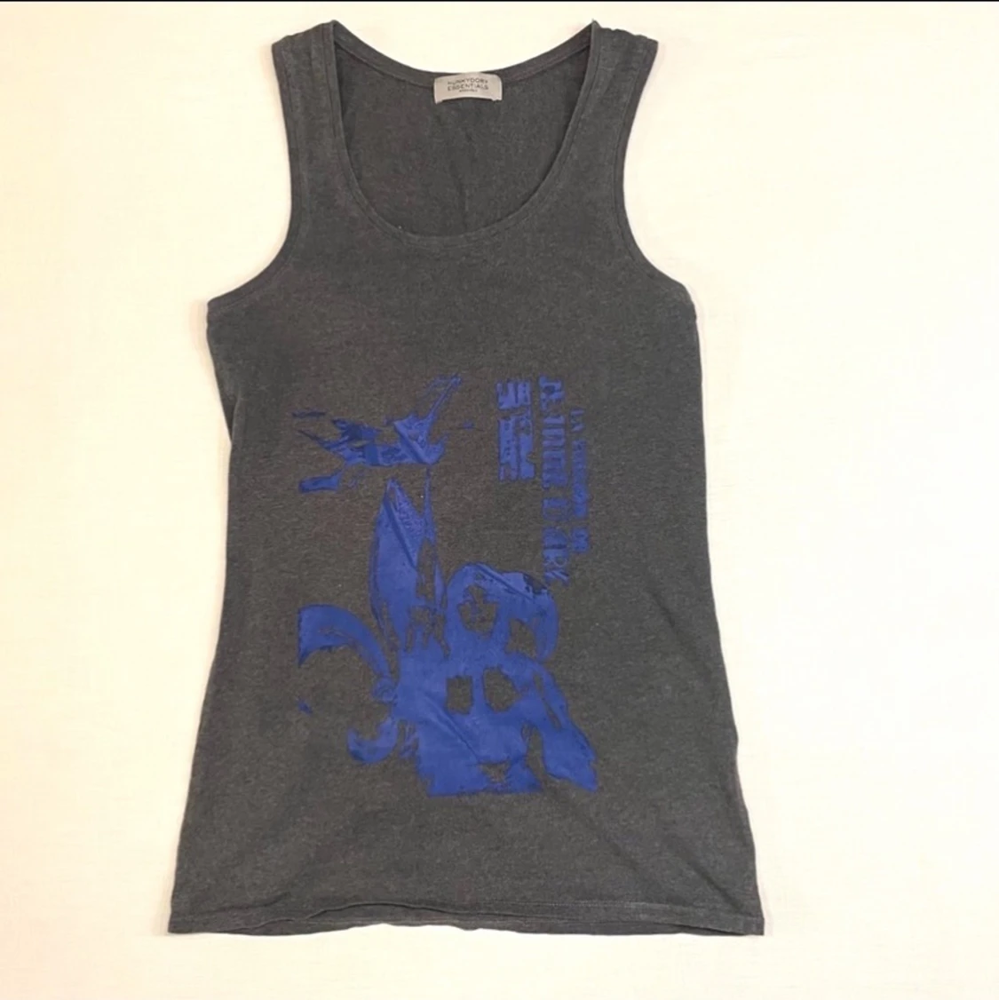 Grått linne med Jean Darc - 90