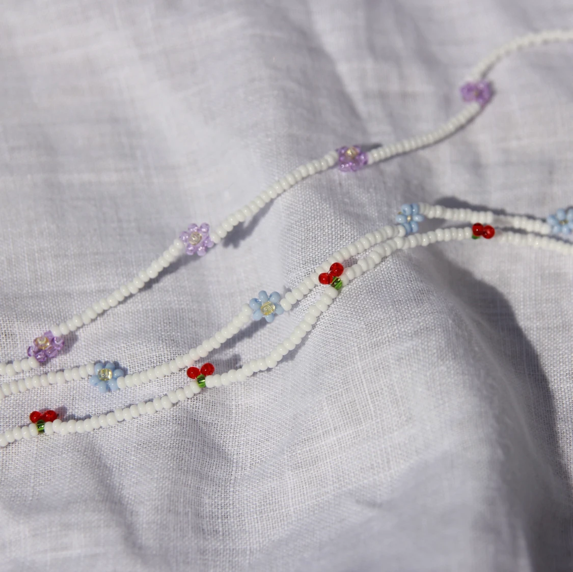 Pärlade armband och halsband  - 90