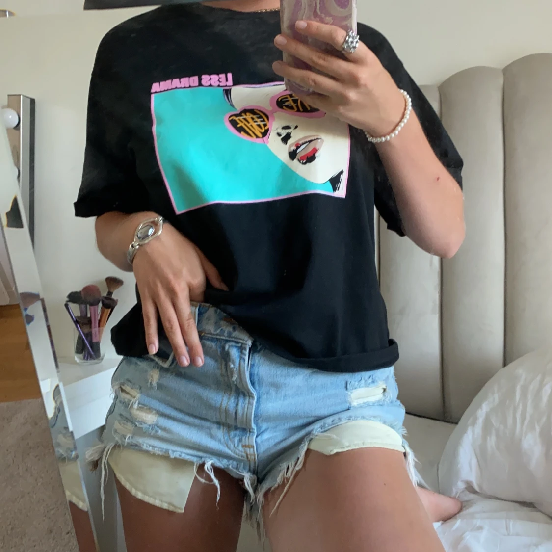 As ball T-shirt med tryck