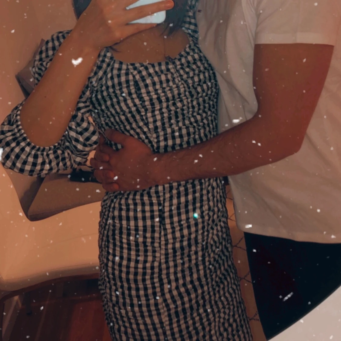 Rutig klänning - 90