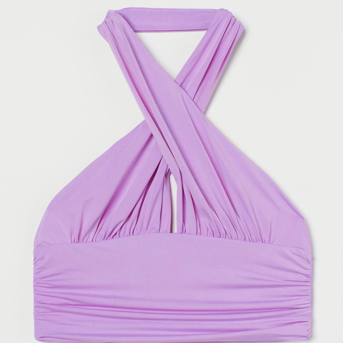 Lila halterneck topp/tröja