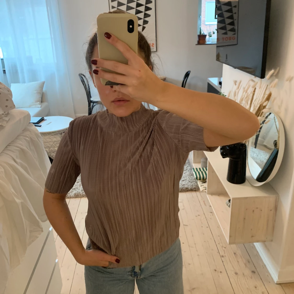 Beige topp från Zara (S) - 90