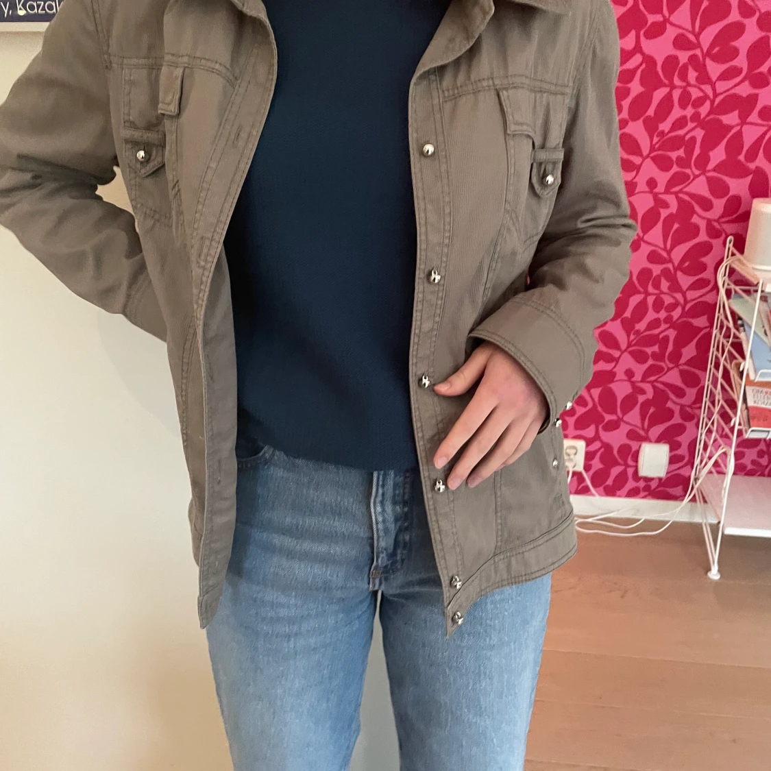 Grön skjortjacka - 90