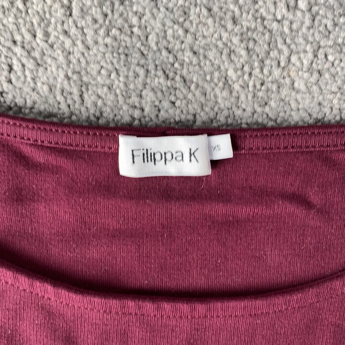 Vinröd klänning stl CS - 91