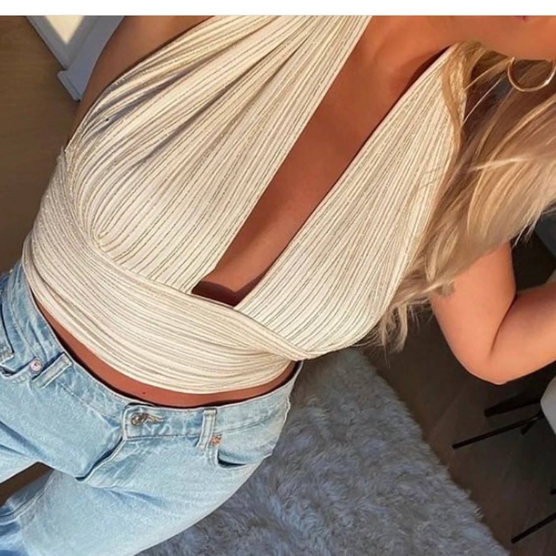 Halterneck topp - 90