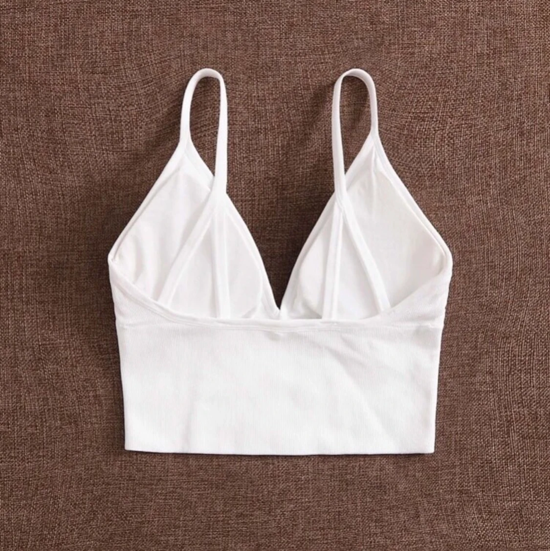 Vitt v-ringat linne - 90