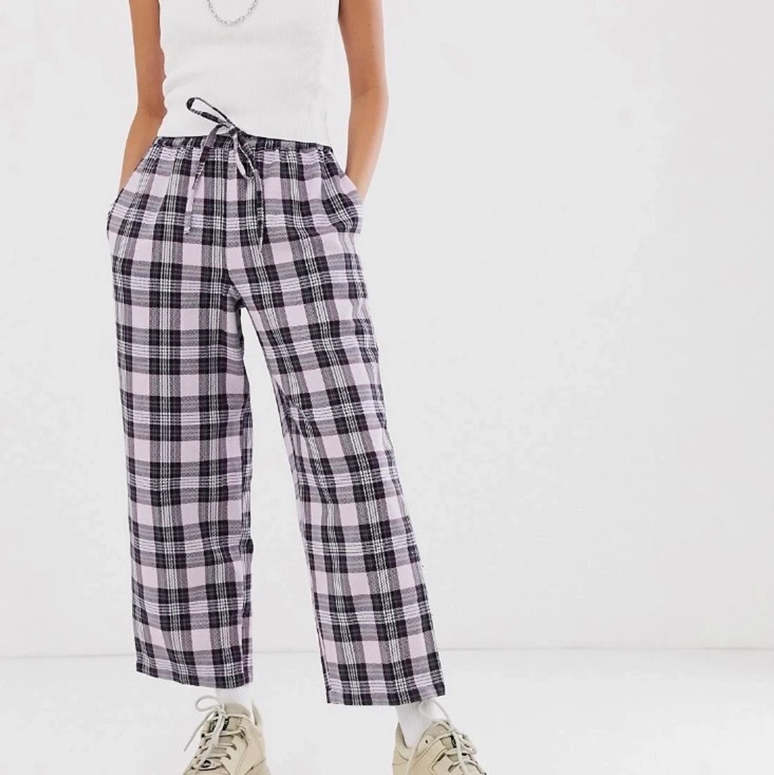 rutiga kostymbyxor - 90