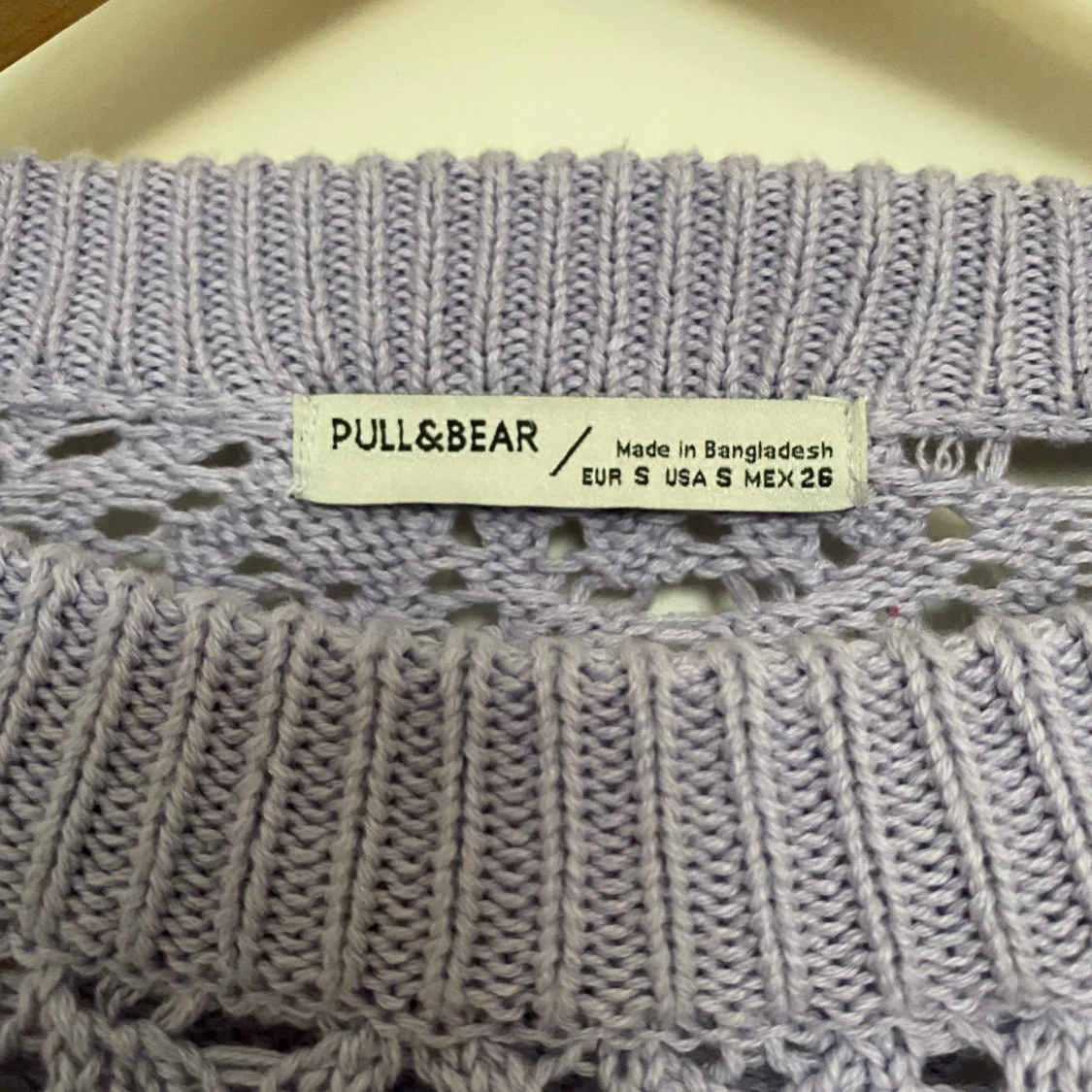 Virkad Långärmad Topp  - 90