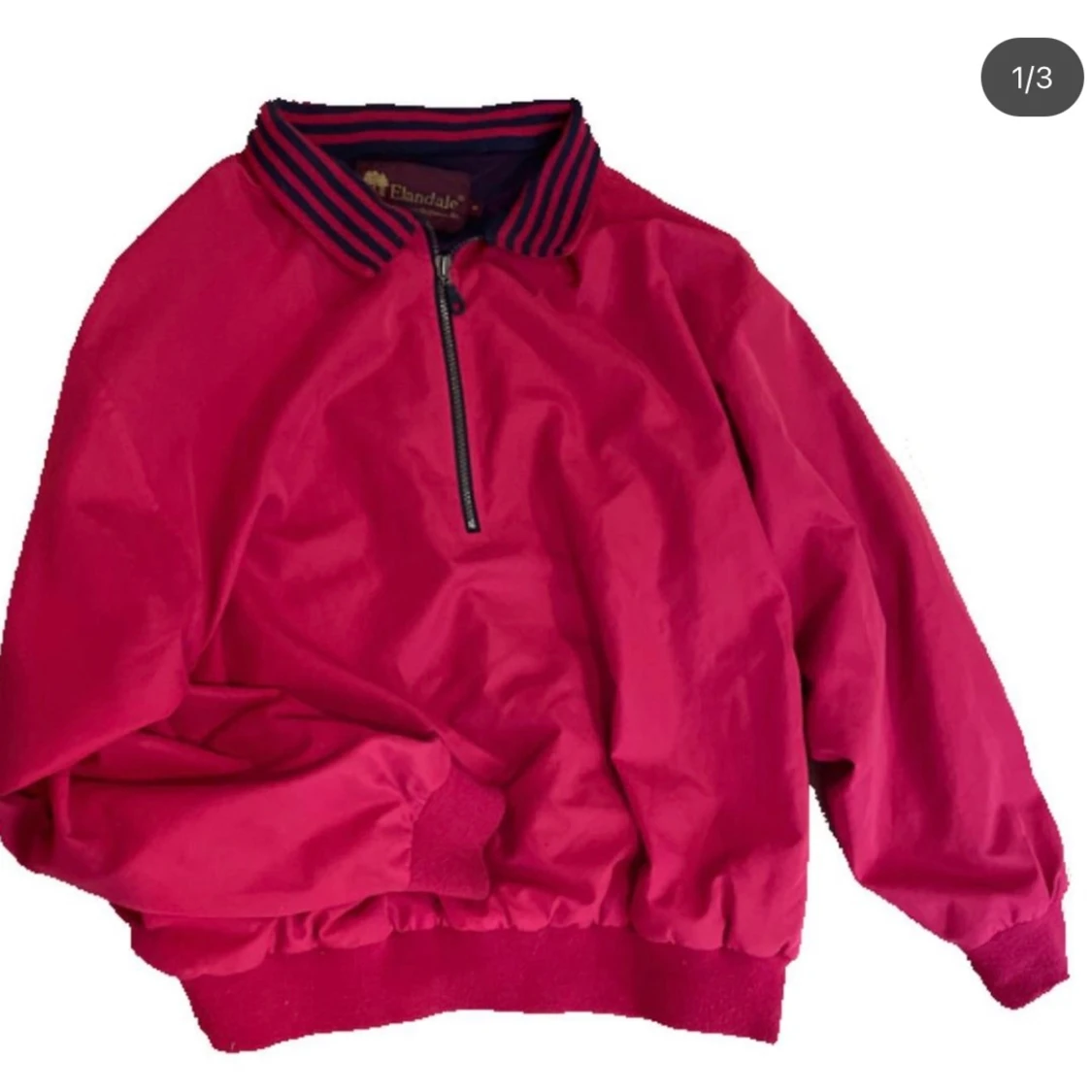 Röd vintage vindjacka - 90