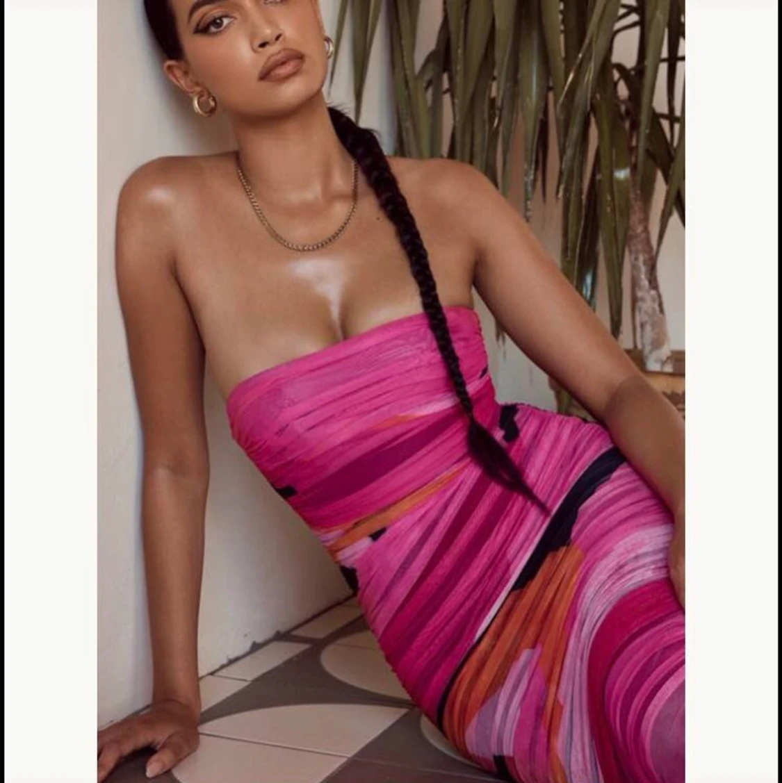 Midi från Talinboutiqe | rosa klänning - 90