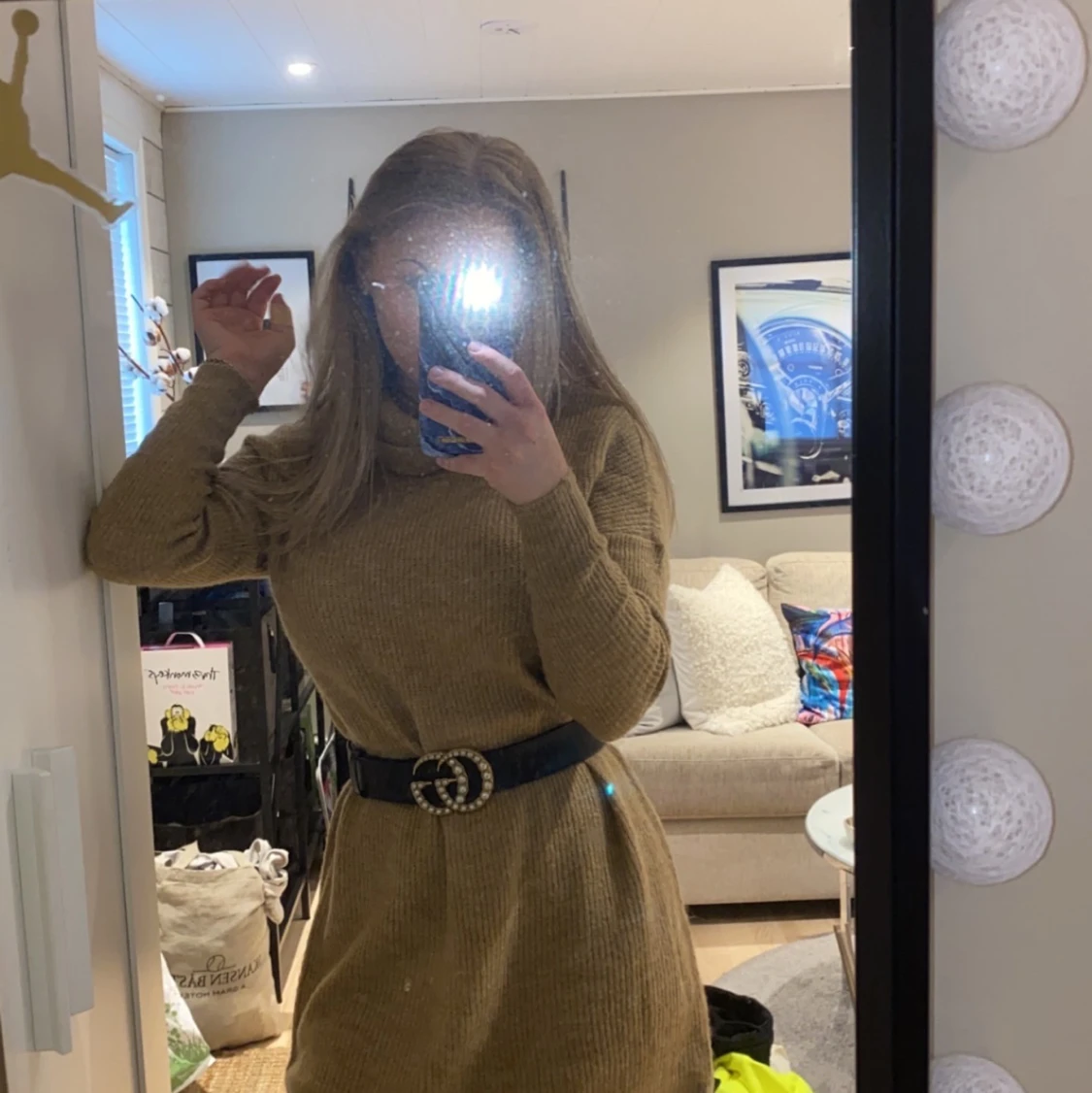 Stickad klänning  - 90