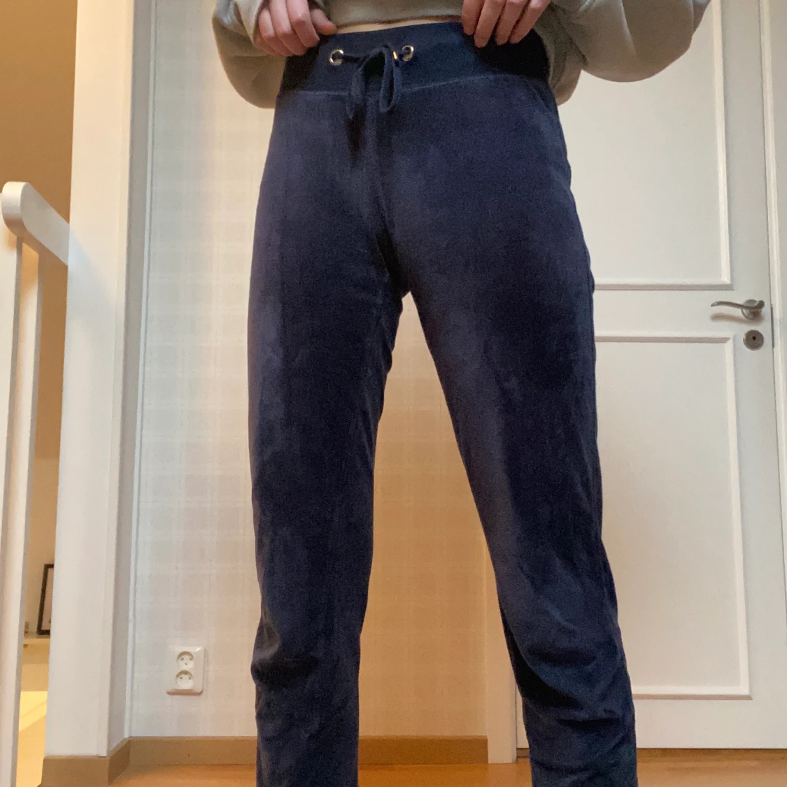 Mörkblå mjukisbyxor