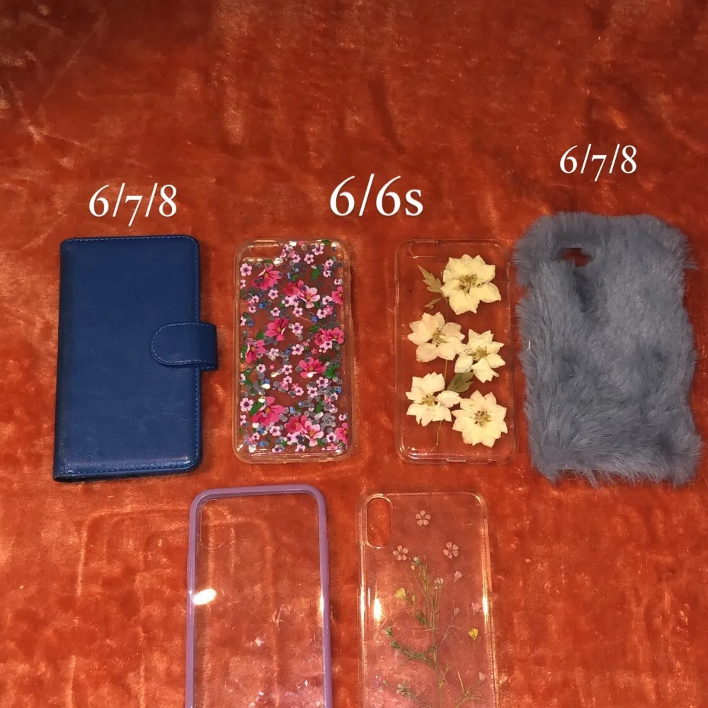 Olika iPhone skal till 6,6s,7,8,X)( prisen kan diskuteras. Asusteet.