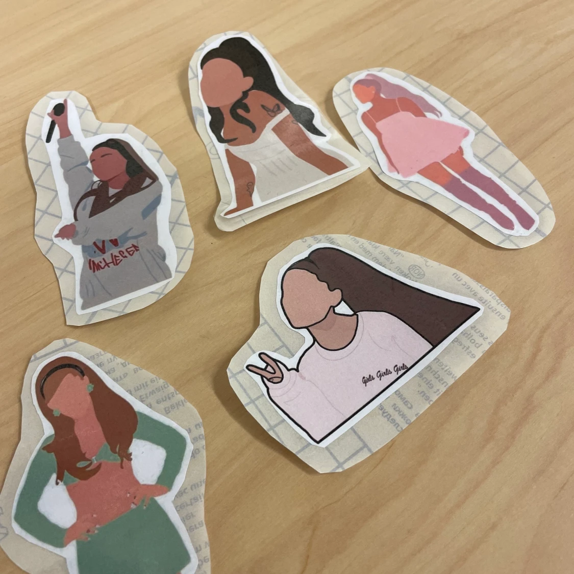 Ariana stickers❤️5-pack  - 90