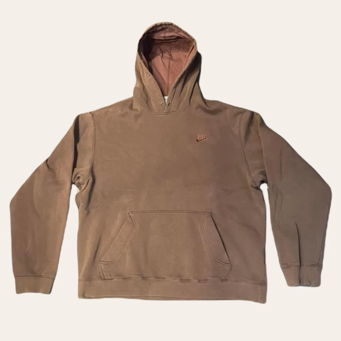 Vintage Nike Hoodie, brun stl L
