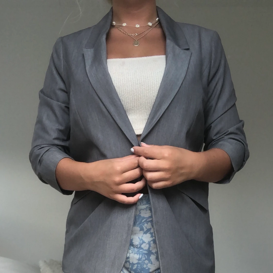 Mörkgrå blazer