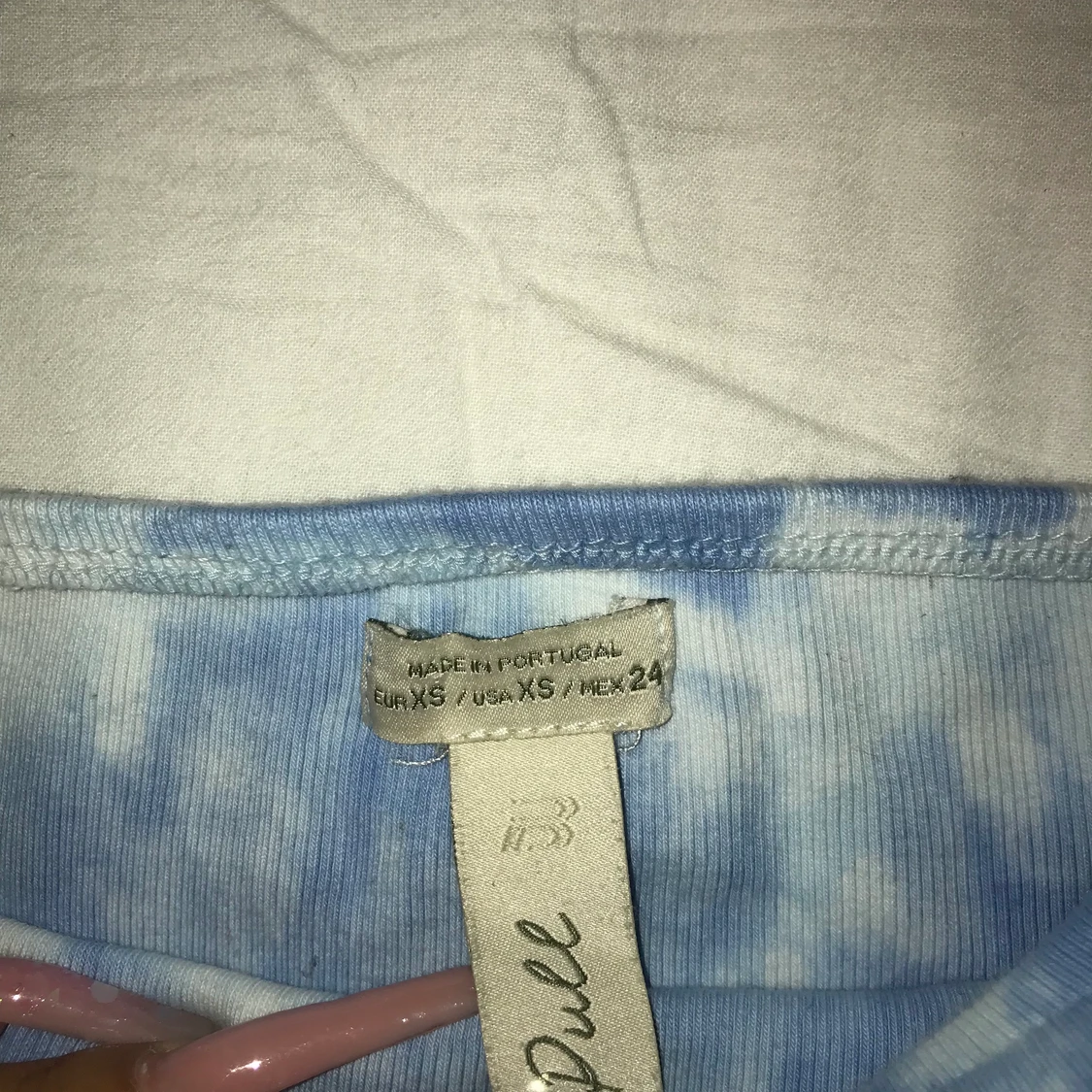 En kort fin himmel blå topp! storlek sx  - 91