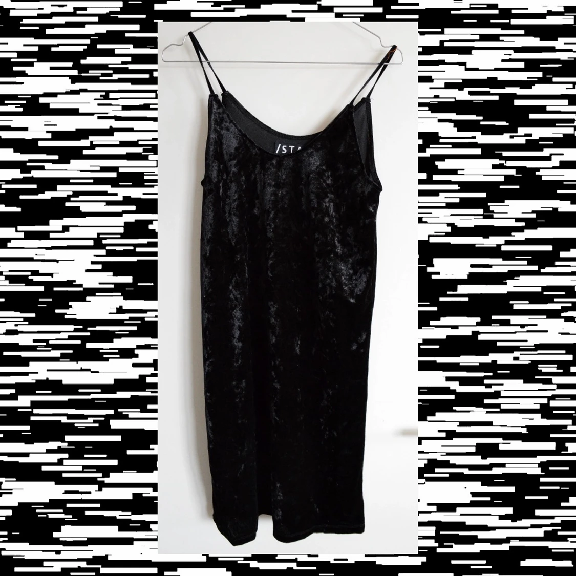 Slipdress i sammets tyg