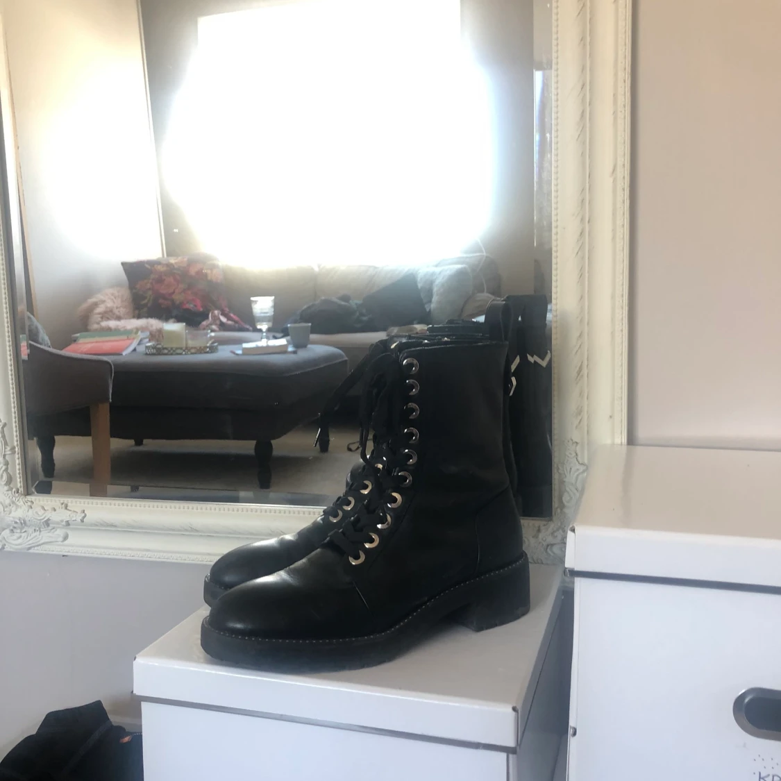 Combat boots från Zara storlek 38! - 91