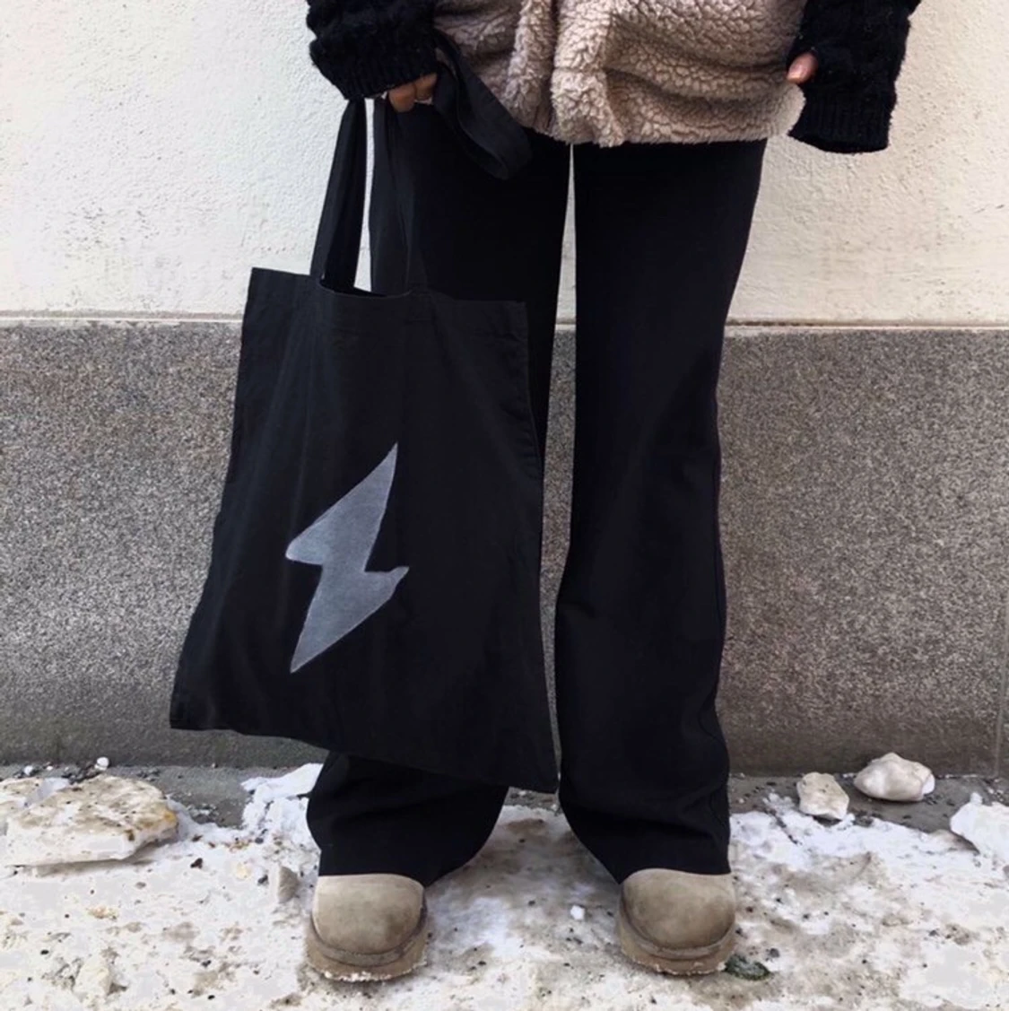 Tygpåse med reflextryck