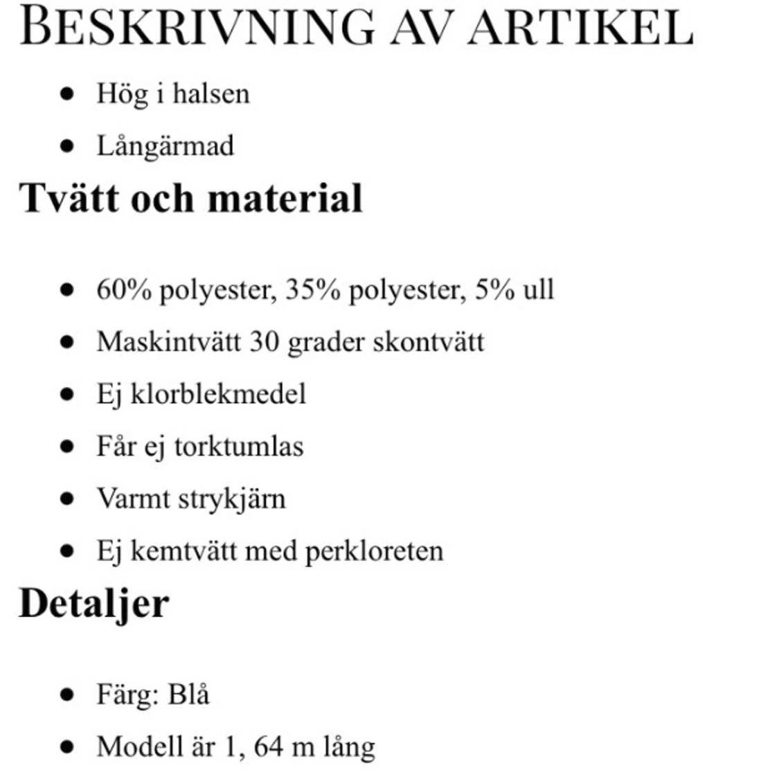 Blå långärmad tröja - 91