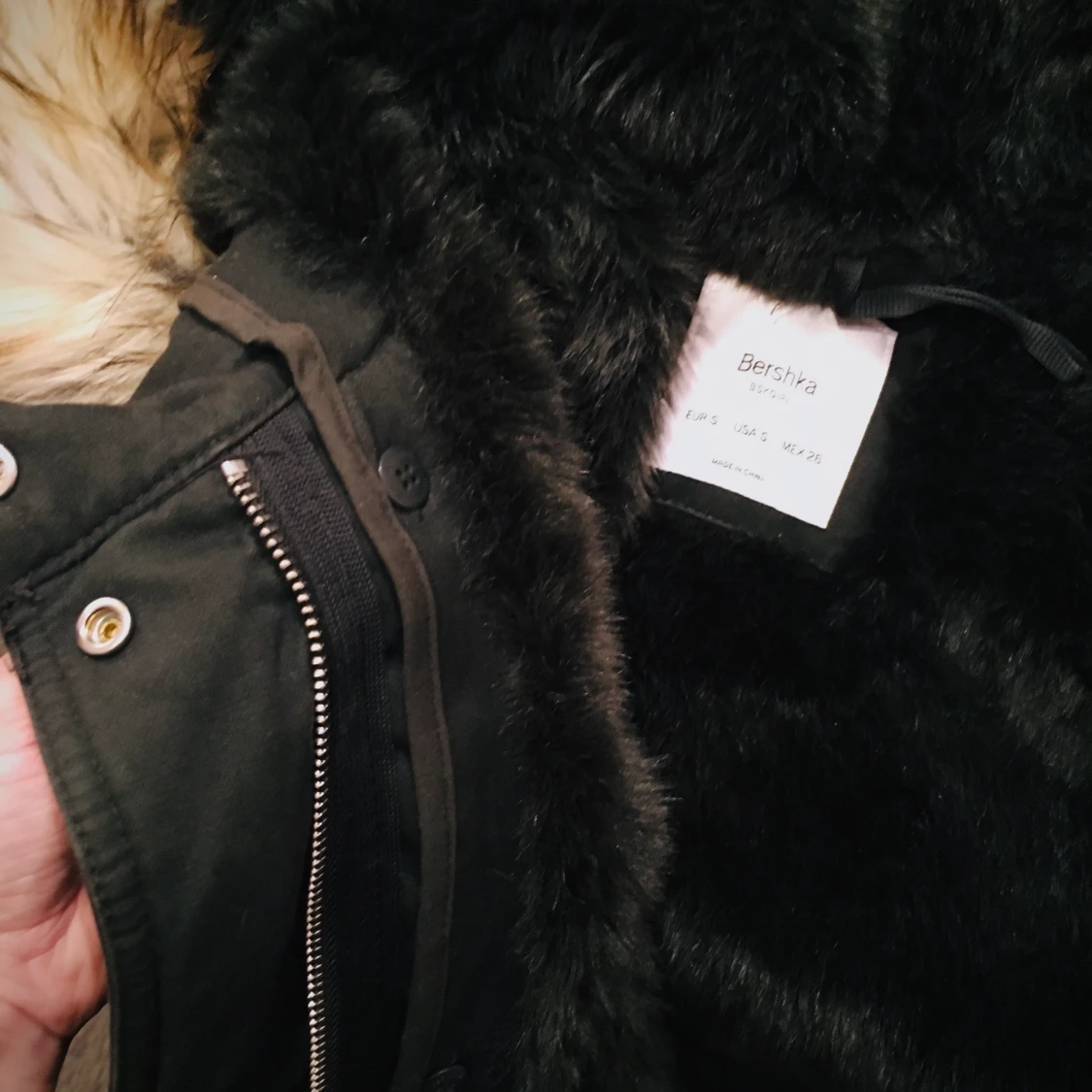 Vinterjacka Bershka mörkgrön - 91