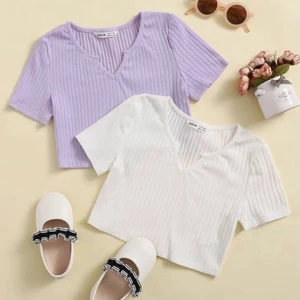 SHINE t-hirt formade crop tops - Crop tops från shine 🤗  säljer alla i samma paket. Alla är oanvända, och säljer för att dom var lite försmå för mig, köpare står för frakt ( 45 kr ) så allt hela summan blir då 145kr, hör gärna av er om ni är intresserade ❤️❤️😍