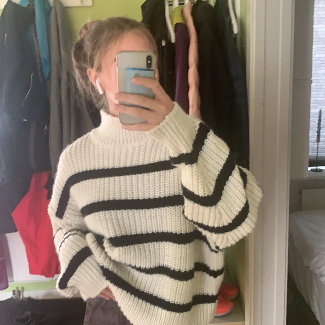 Randig stickad tröja från hm💕 - 91