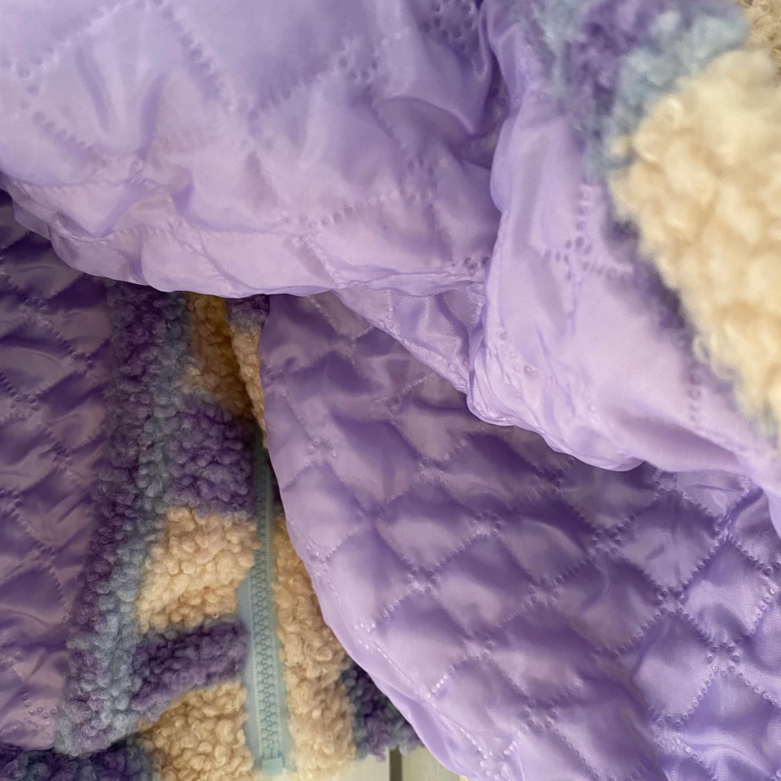 Teddy jacka rutig, helt ny - 91