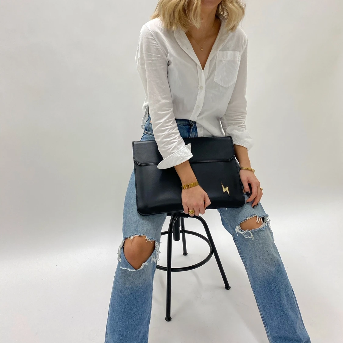 Laptopfodral svart inkl en patch - 90