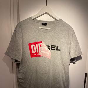 Diesel t-shirt grå,Bra skick Strl XXL sitter som L.