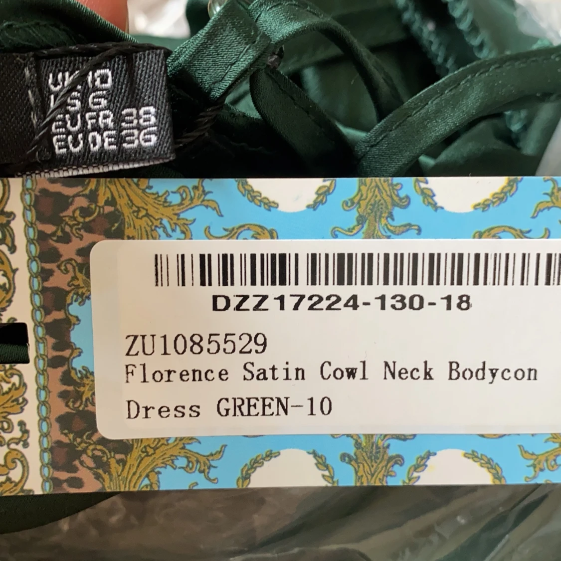 Grön klänning från Bohoo - 91