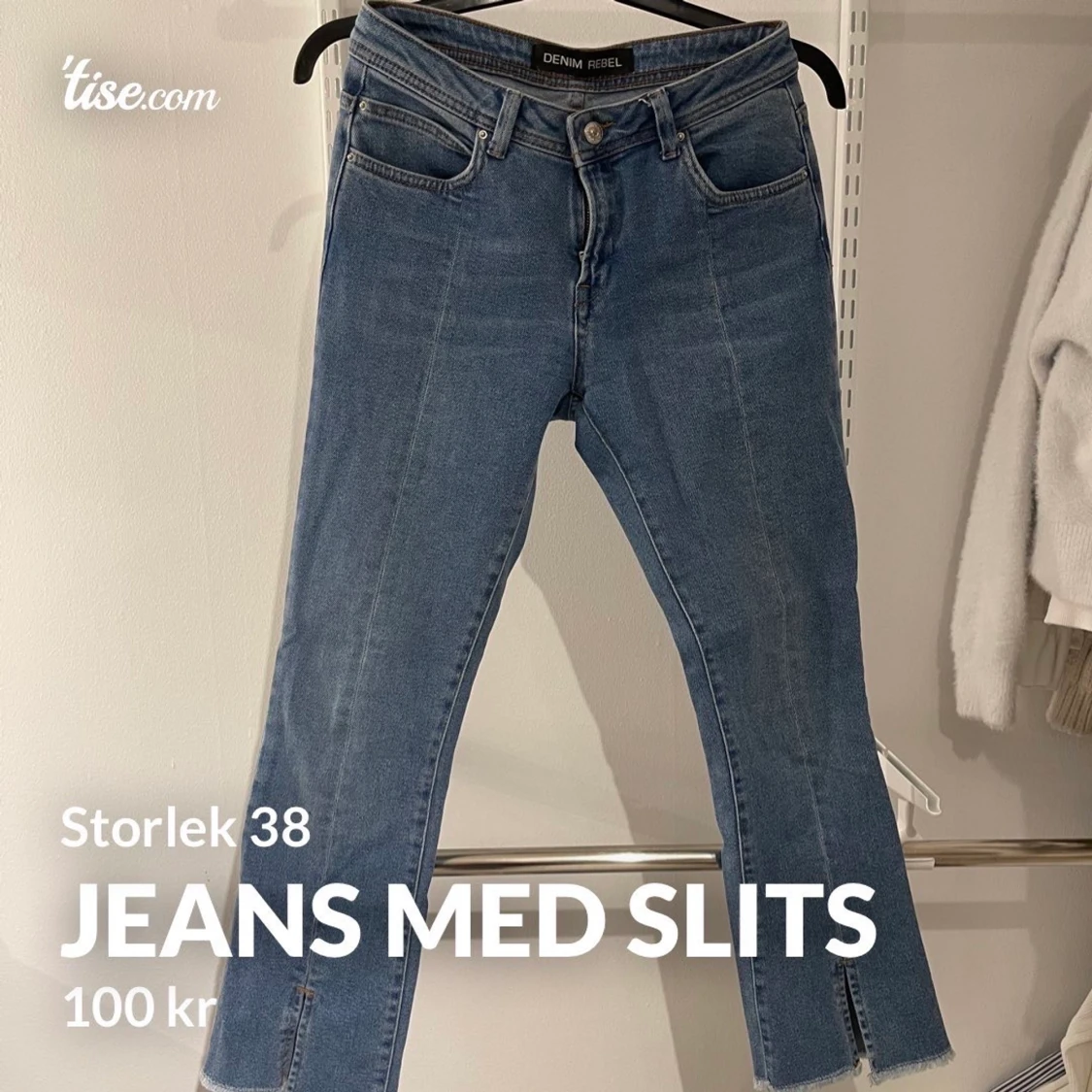 Jeans med slits