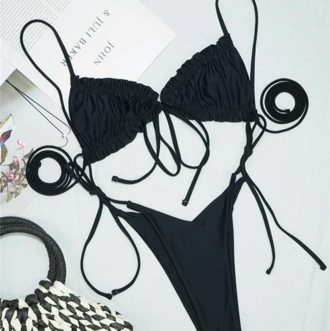 Jättefin svart bikini💖 - 90