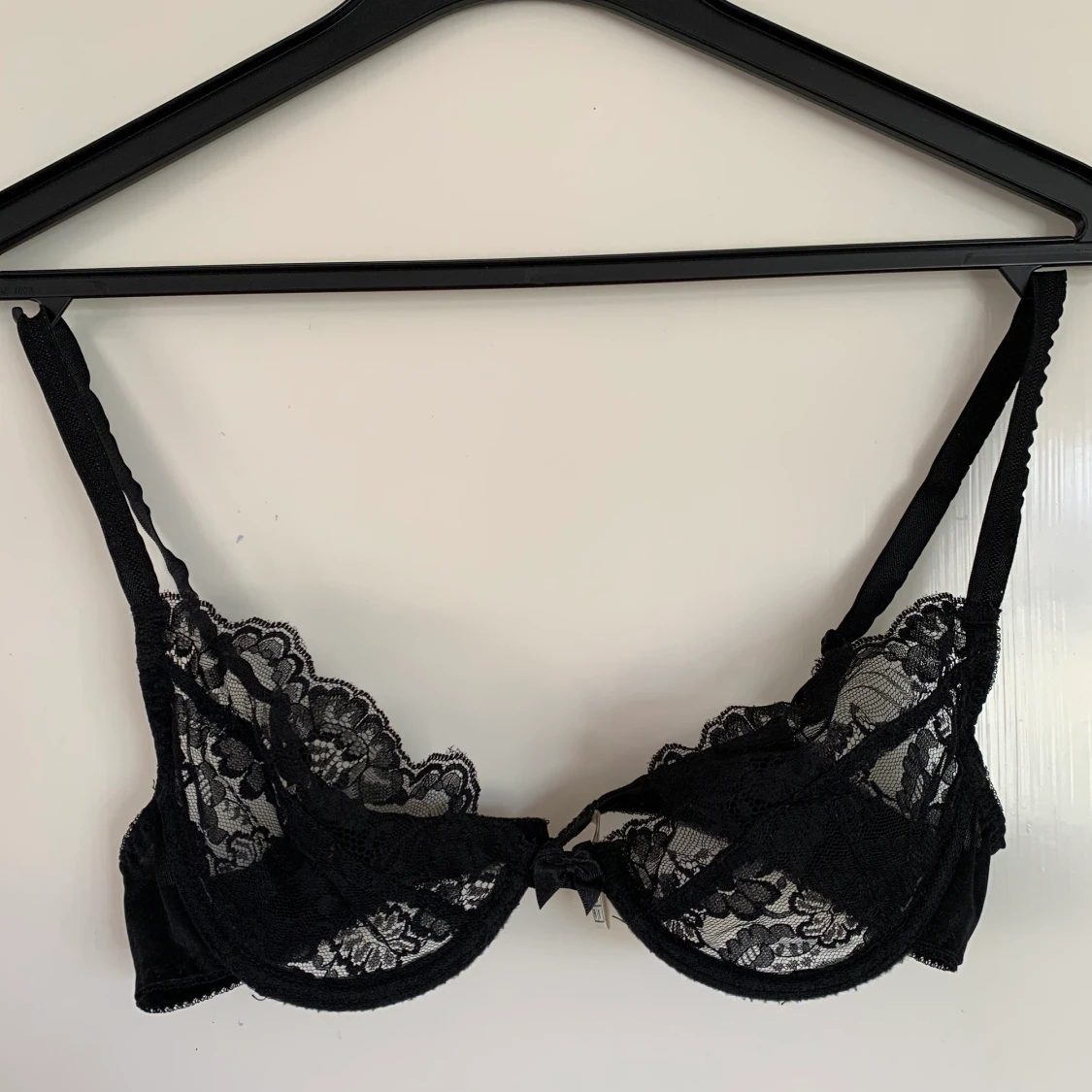 Svart spets bralette 