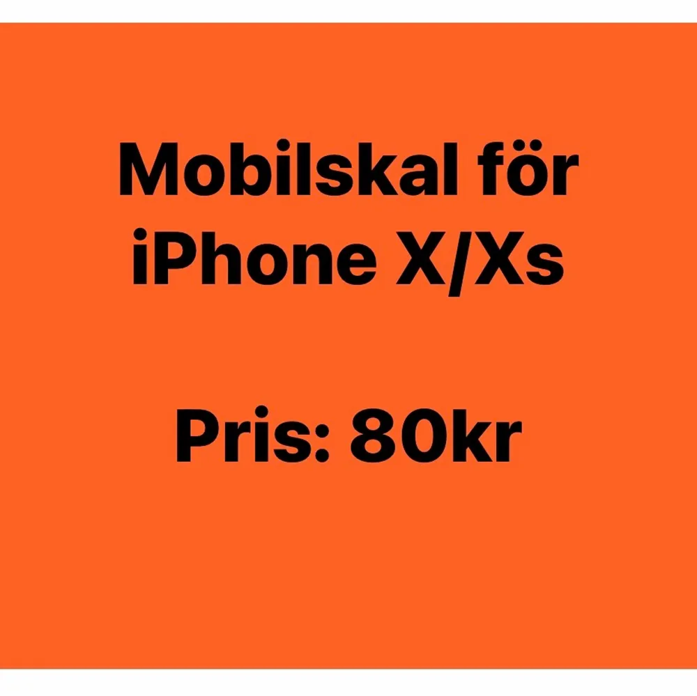 Mobilskal för iphone X/Xs. Perfekt kvalitet. 100% nytt.   Hämtas i Storskogstorget, Näckrosen T-bana, Stockholm Eller frakt: 10kr. Accessoarer.