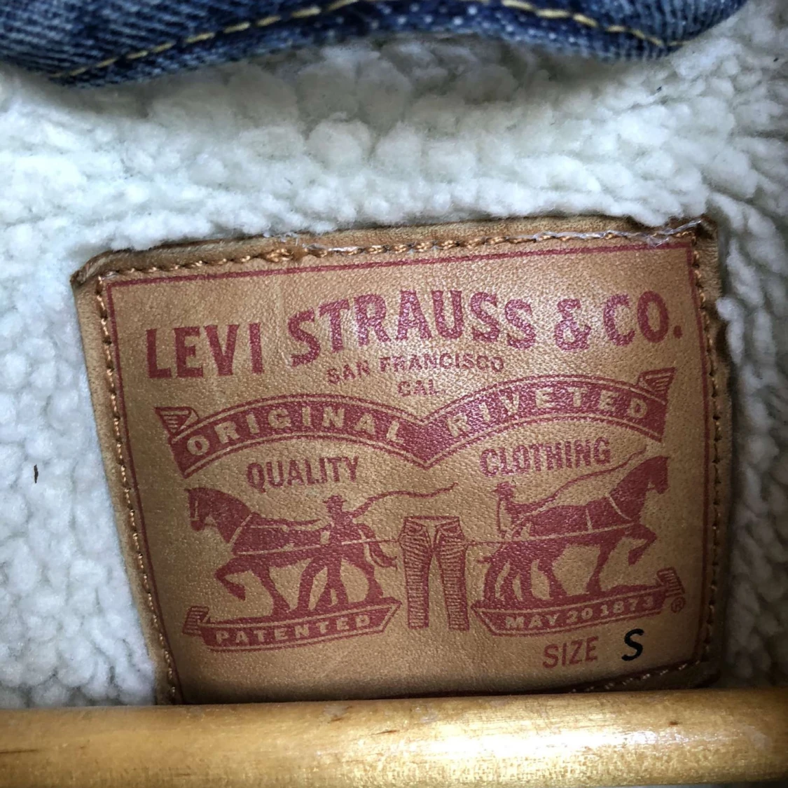 Levis fodrad jeans jacka strl S 8/10 - 90