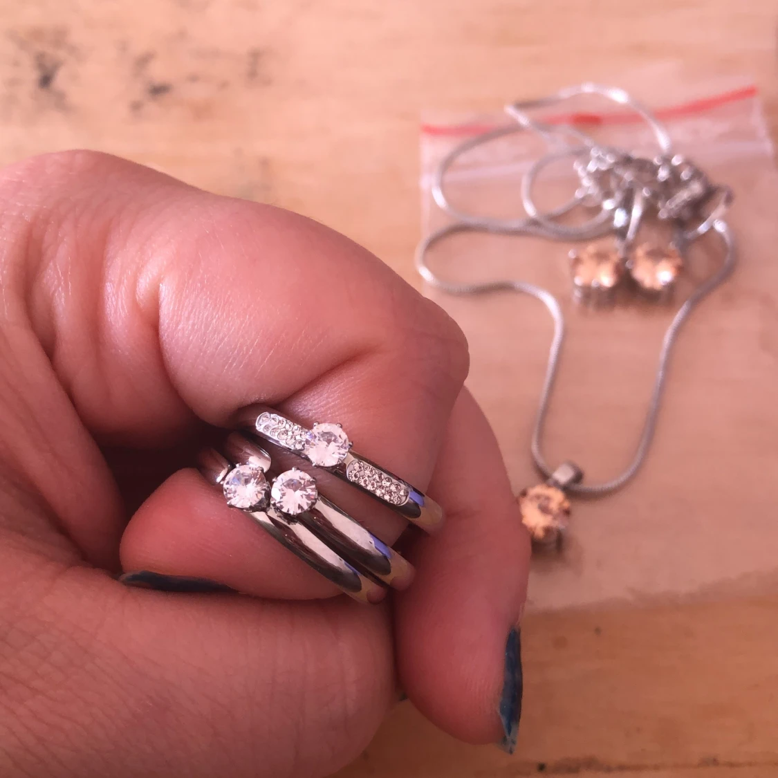 Äkta stålsmycken - 90