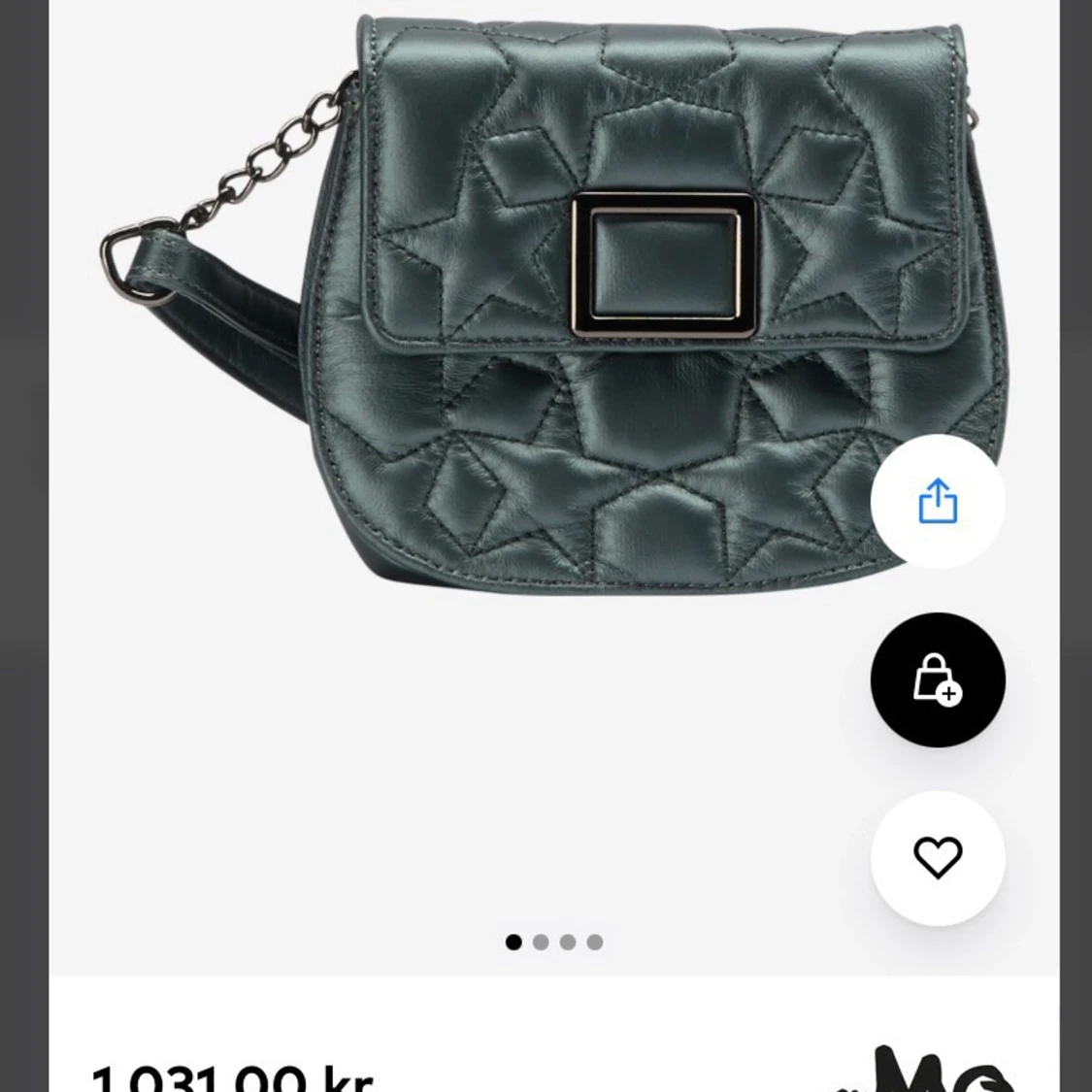 Grön MyMo väska m stjärnor  - 91