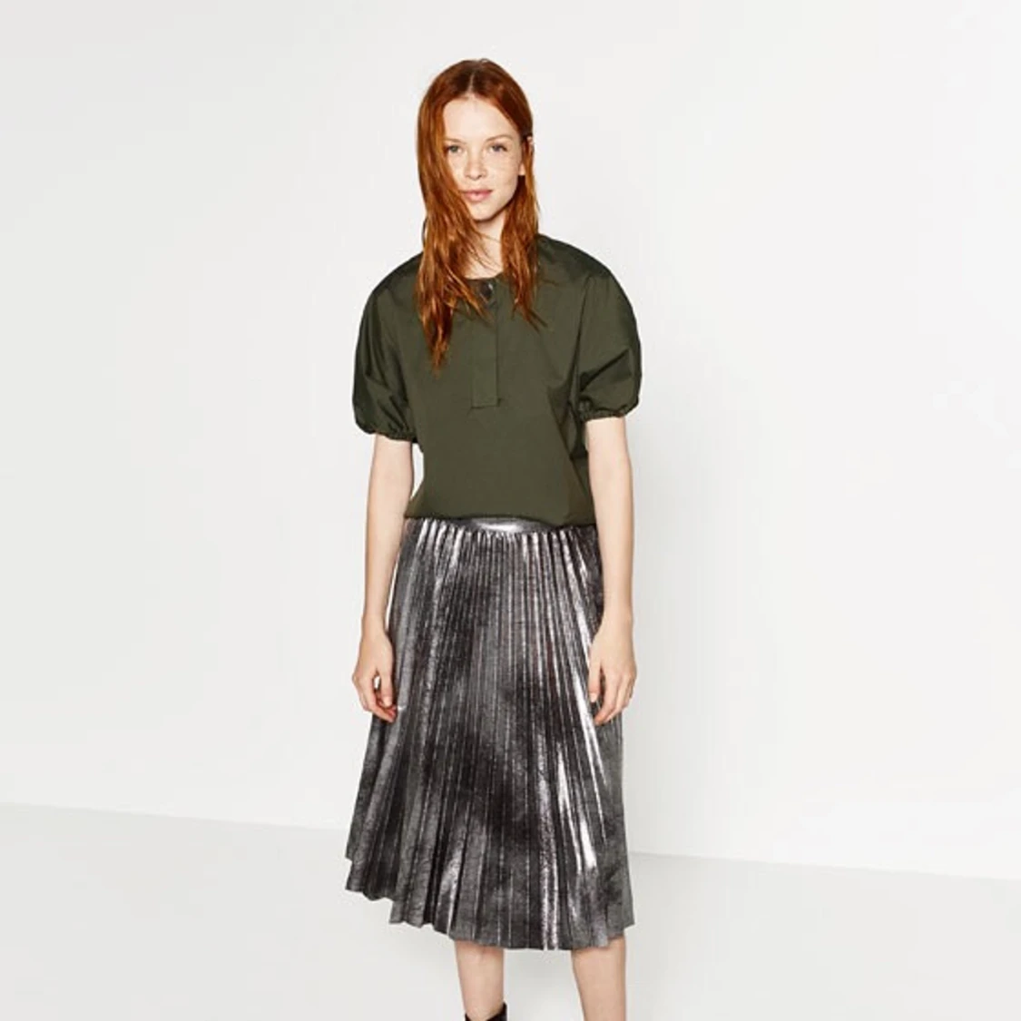 Zara metallic skirt 