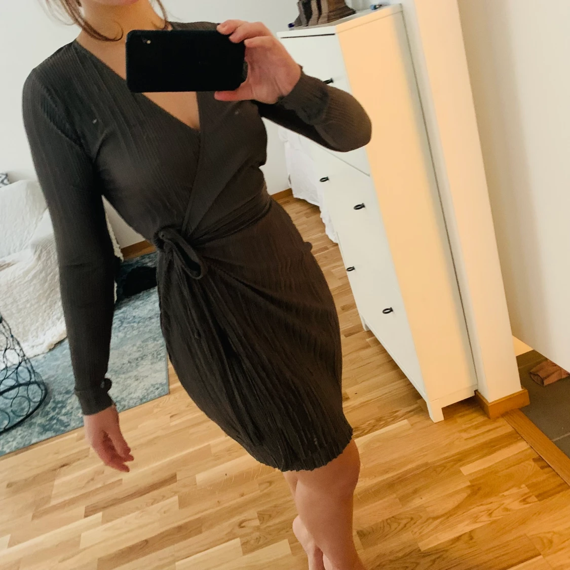 PLISSE WRAP DRESS NLY - 91