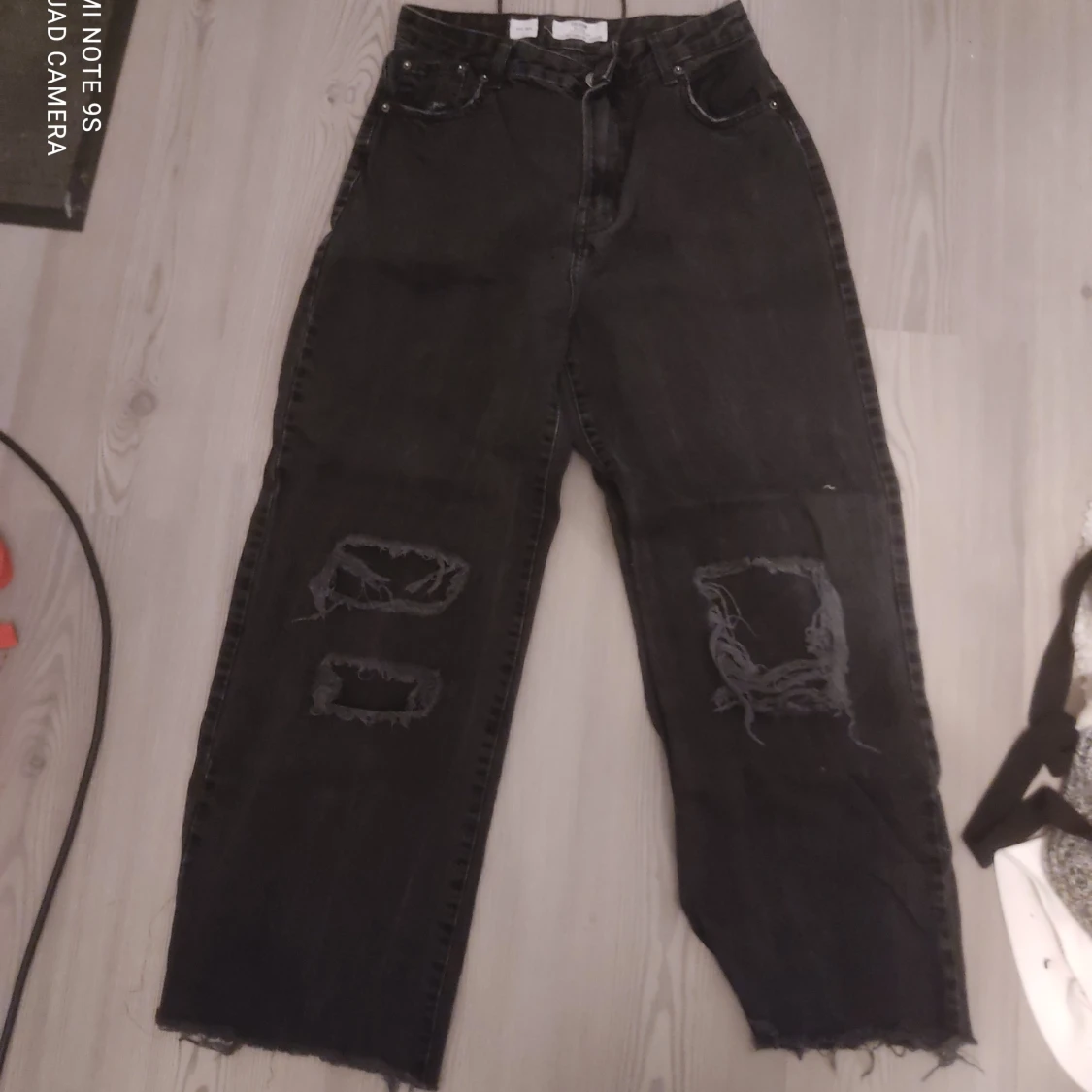 Svarta oversized jeans