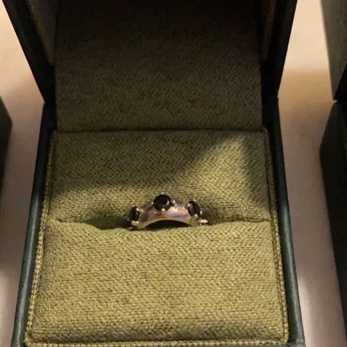 Maria Nilsdotter Black Spinel Earcuff