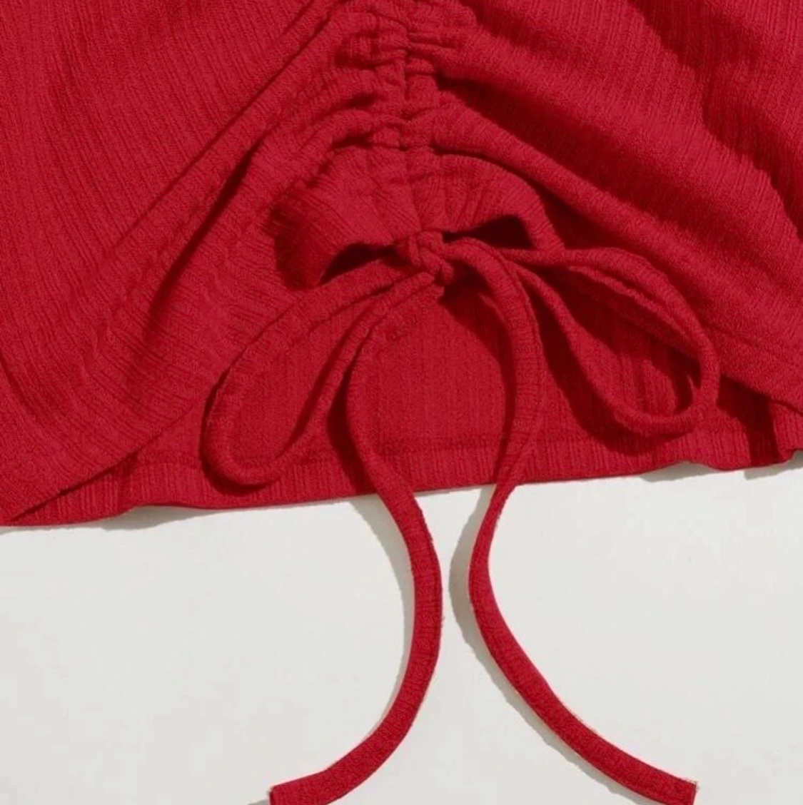 Röd knyt tröja - 91