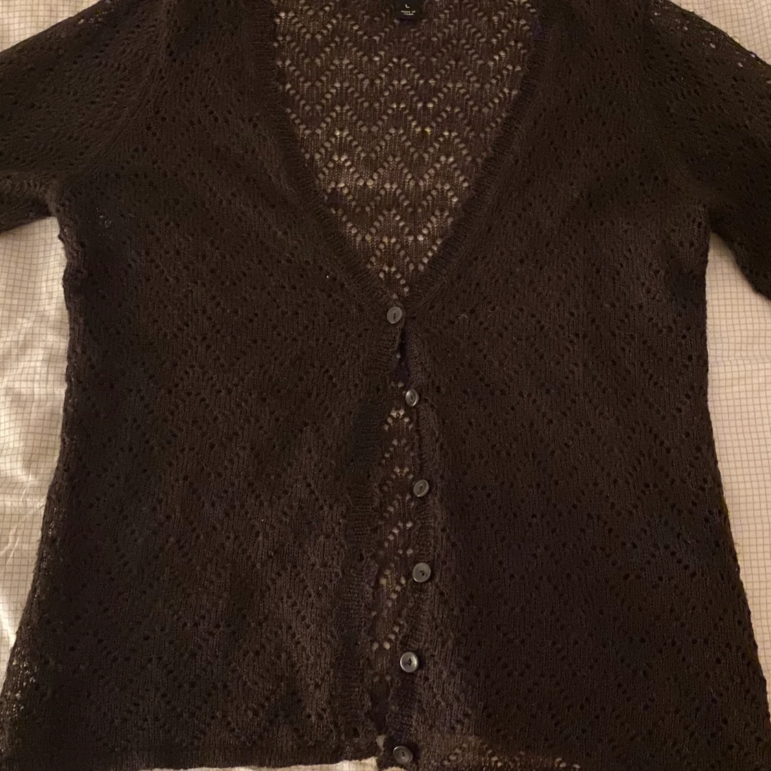 Söt stickad kofta - 90