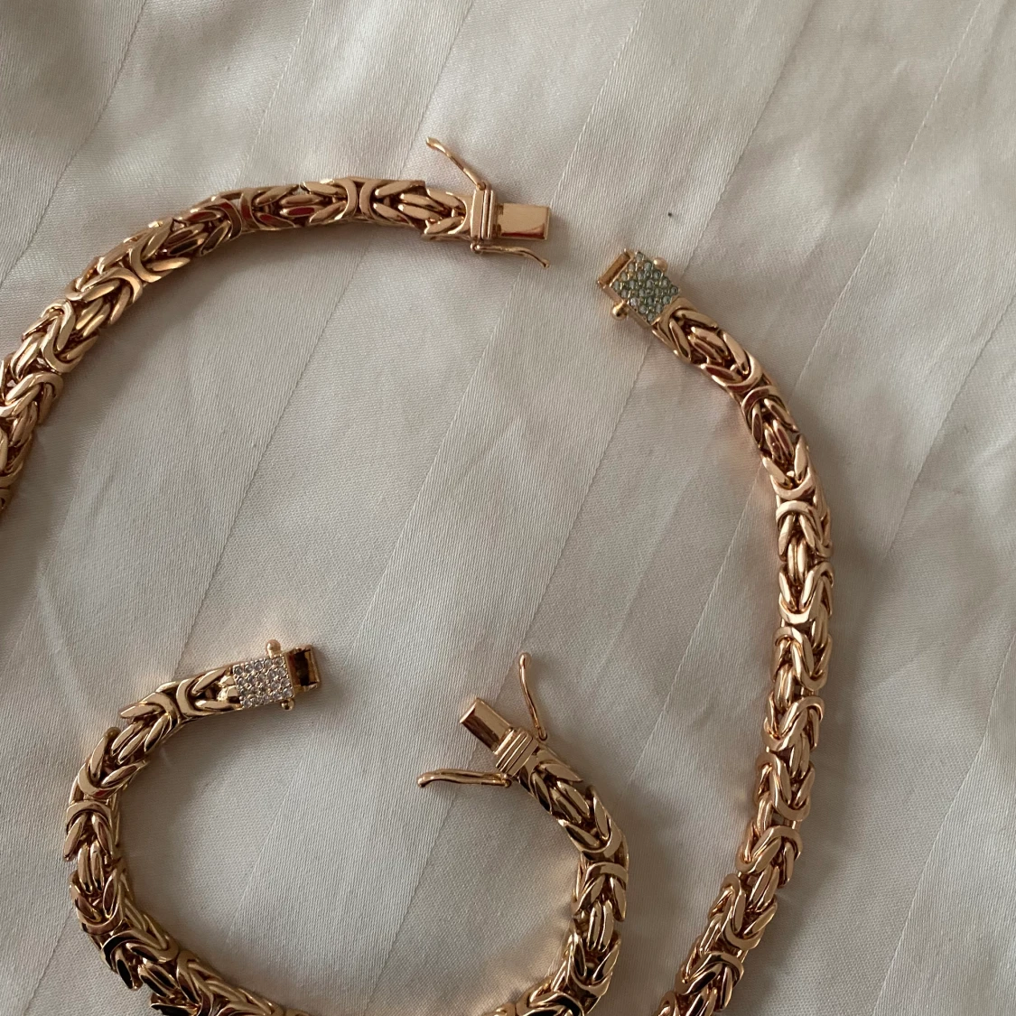 Kejsarlänk 8mm 18k Guldplatterad - 90